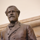 A statue of Confederate commanding general Robert E. Lee is seen in the crypt of the US Capitol in Washington, DC on August 24, 2017